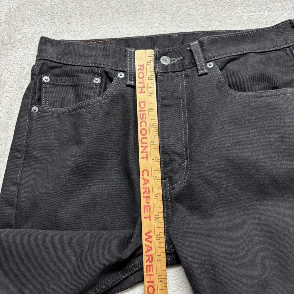 Levis 505‎ Jeans Mens 33x30 Black Denim Regular Straight Leg